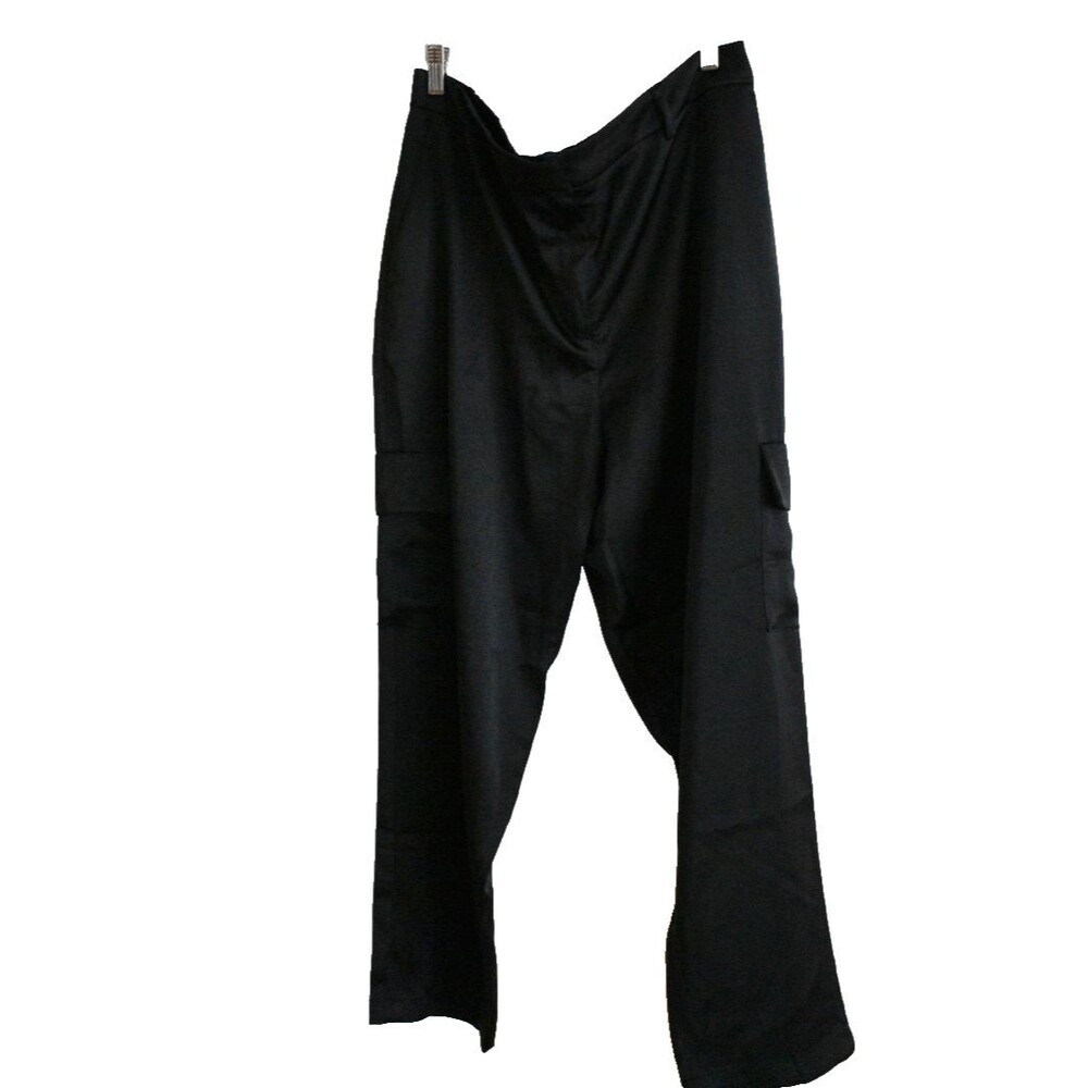 Rachel Zoe Black Solid Cargo Pants w/ Pockets 0789053 - Womens Size XL